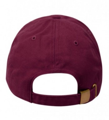 Washed Profile Cotton Baseball BURGUNDY in Men's Baseball Caps