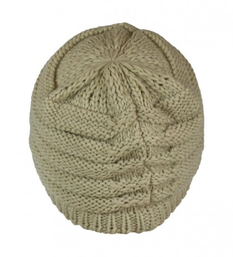 Ribbed Beanie Chunky Winter Skully in Women's Skullies & Beanies