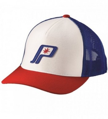 OEM Polaris Retro Adjustable Size Baseball Cap witH Mesh Back Panels Star Logo - Red/White/Blue - CU18C6LNWUZ