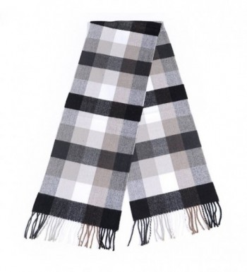 Winter Cashmere Cooling Lightweight Scarf for Women Mens Plaid Ladies ...