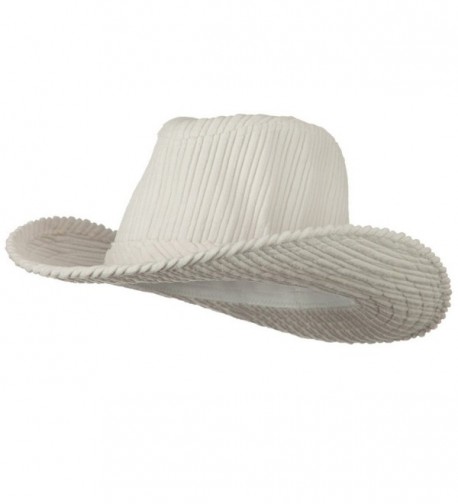 Corduroy Cowboy Hat - Off White - C0118E45F0B