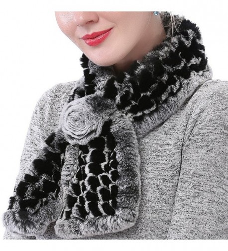 Valpeak Womens Rabbit knitted Winter in Cold Weather Scarves & Wraps