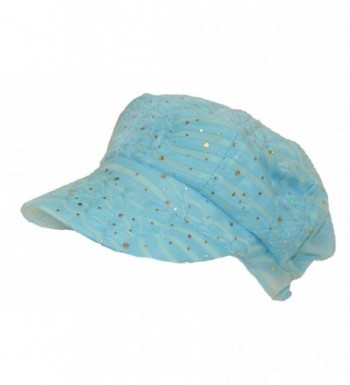 Light Blue Sparkle Newsboy Cap - CT113R9KO6N