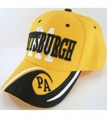 Pittsburgh Pattern Adjustable Baseball Black