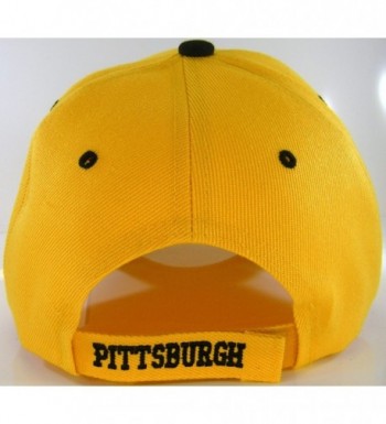 Pittsburgh Pattern Adjustable Baseball Black in Men's Baseball Caps