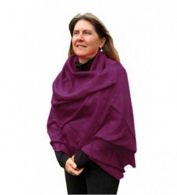 Luxurious Cotton Shawl Pashmina Berry in Wraps & Pashminas