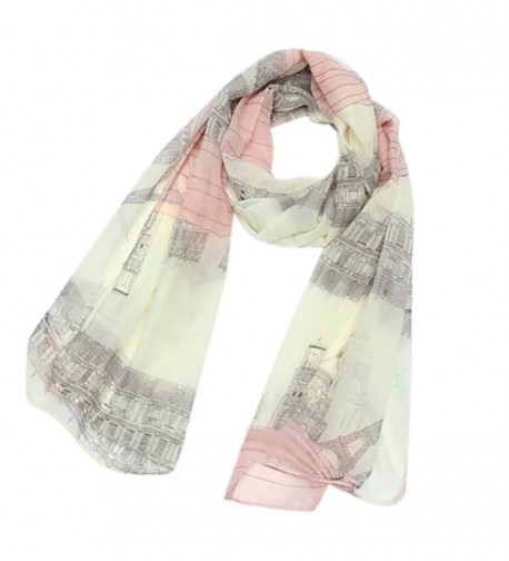 Polytree Women's Voile Eiffel Tower Scarf - CY11Y4P445L