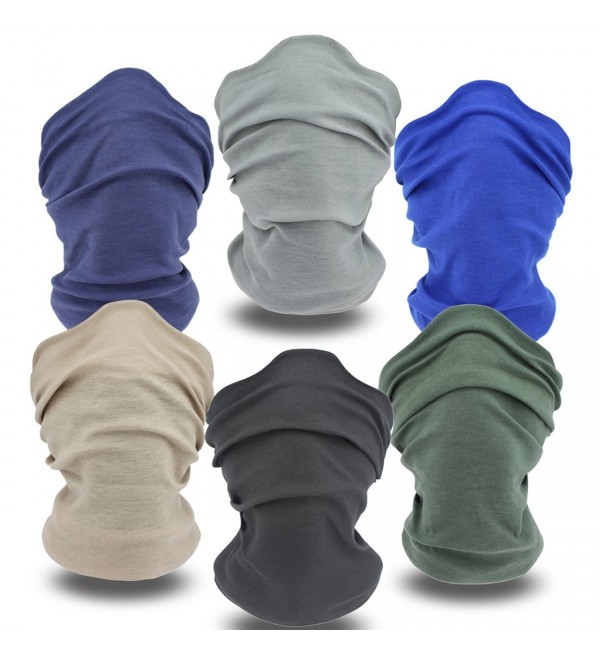 Headwear Bandanna Balaclava Multifunctional Stretchable - 6*Solid Color Sets - CI12LHZFUEJ