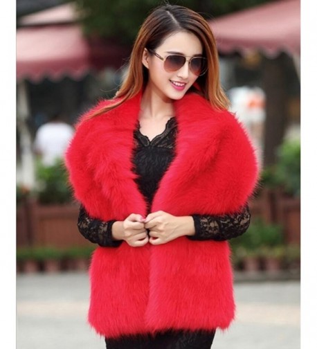 2017 Women Evening Fox Fur Bridal Cape Wedding Shawl Stole Winter ...