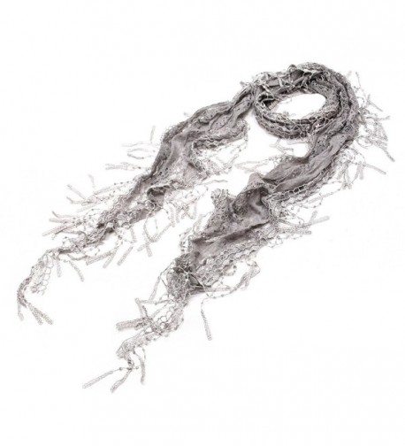 Elegant Sheer Fashion Fringe Scarf