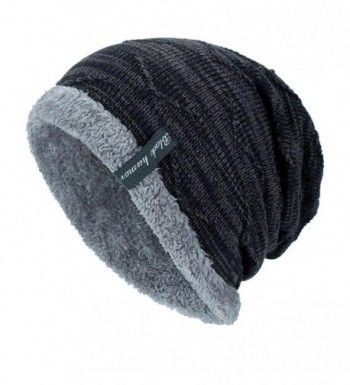 Fullfun Black Humor Unisex Winter Knitting Skull Cap Wool Slouchy Beanie Hat - Black - CQ188NZTTG7