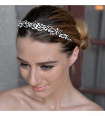 EVER FAITH Austrian Headband Silver Tone