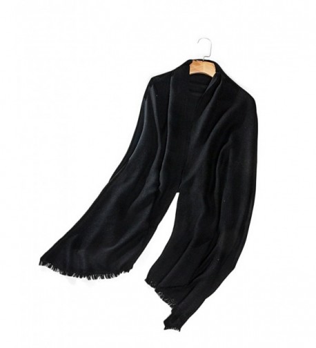 Women's Soild Basolan Silk Wool Scarf Soft Lightweight Neckwear for ...