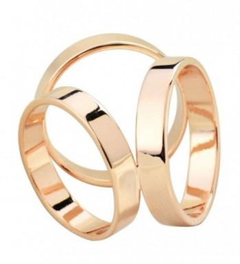 Maikun Scarf Ring Modern Simple Design Triple-ring Scarf Ring Gift for Valentine's Day - Triple Gold-Tone - CB11P0O6L33