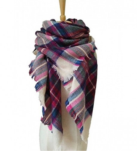 JOYEBUY Women's Warm Stylish Tassels Soft Plaid Tartan Scarf Large Blanket Wrap Shawl Valentine's Gift - Style 5 - CQ1856DNXIX