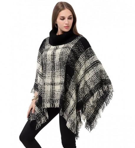 OTIOTI Knitted Pullover Sweater Turtleneck in Wraps & Pashminas