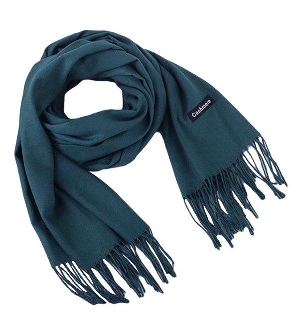 Pishon Women's Scarves Large Cashmere Feel Pashmina Shawls Wraps Winter Light Scarf - Dark Green - C2188TY3RXU