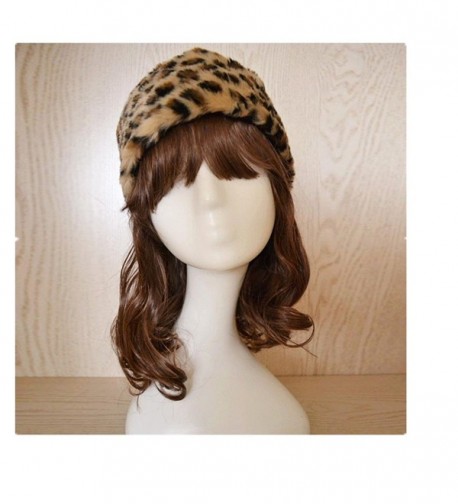 Tuscom Women Faux Fur Beanie Warm Winter Keep Warm Hat Gloves Pocket - Yellow - CE12O9X85UX