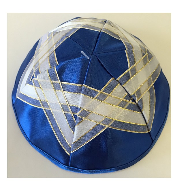 Alef Judaica Kippah Polyester Border - CV12I5E1T81