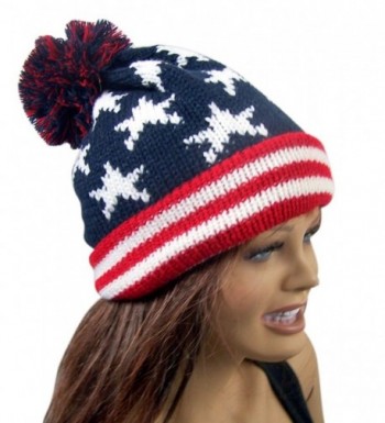 Patriotic American Flag Cuffed Beanie in Men's Skullies & Beanies