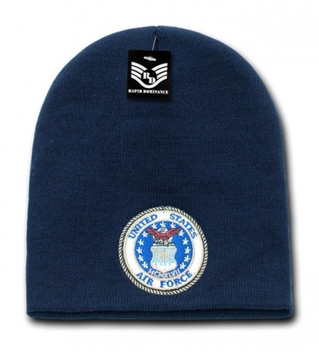 Military Logo Classic Work Short Winter Beanie Skull Caps S90 - Air Force Logo - C111L9KE49Z