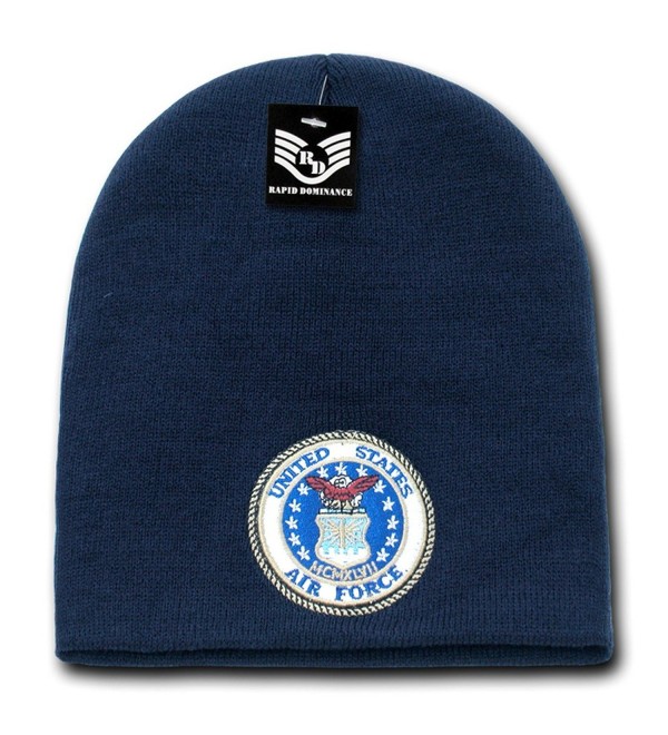 Military Logo Classic Work Short Winter Beanie Skull Caps S90 - Air Force Logo - C111L9KE49Z