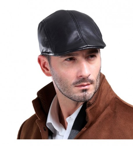 Vemolla Leather Fashion newsboy Cabbie