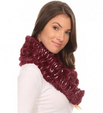 Sakkas 16105 Sequins Infinity Burgundy in Fashion Scarves