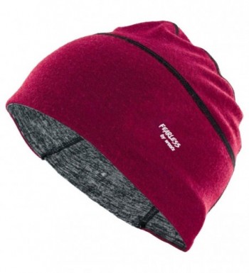 Woolx Lexie - Merino Wool Skull Cap-Helmet Liner-Running Beanie-Moisture Wicking & Stylish - Sangria Mélange - CJ12NUHC9OZ