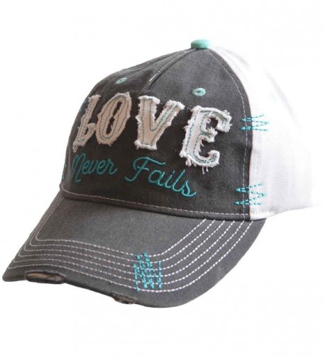 Love Never Fails Cherished Girl Christian Hat - CF17Y2CEUQA