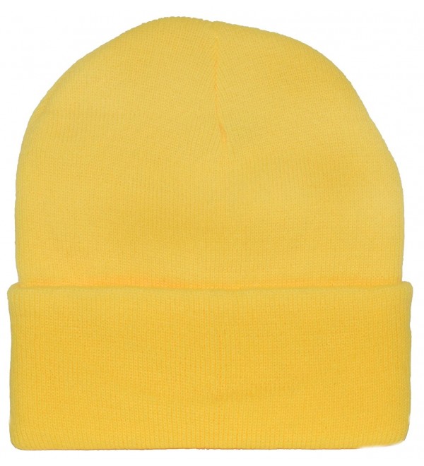 Yellow Knit Cap Beanie / Minion Yellow - Yellow - CE11P226BIN