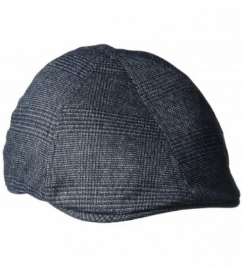 Van Heusen Men's Plaid IVY Flat Cap- 6 Panel Design- Lightweight- Navy Plaid- L/XL - CX184T4NGNR