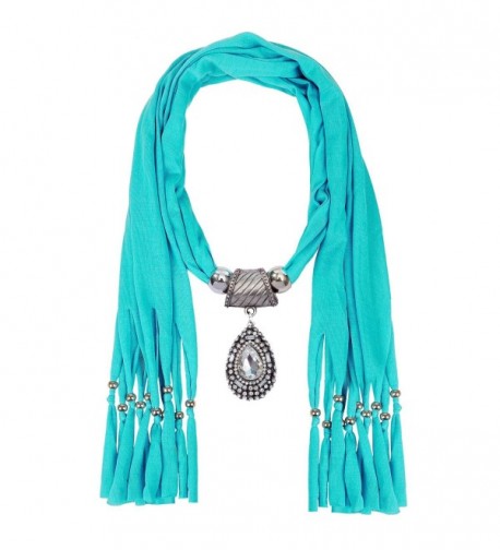 LERDU Teardrop Turquoise Necklace Infinity - Turquoise - CM12NZQV2IS