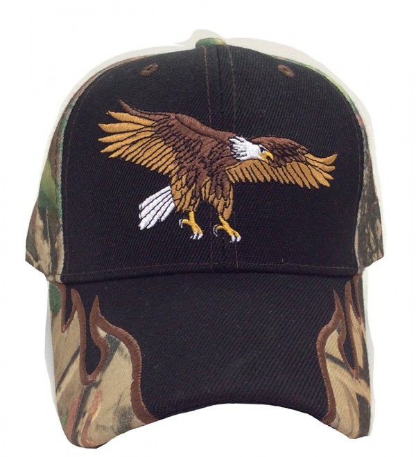 Camo Wave Cap Hat Embroidered Eagle Soar - CX11QBU6PAX