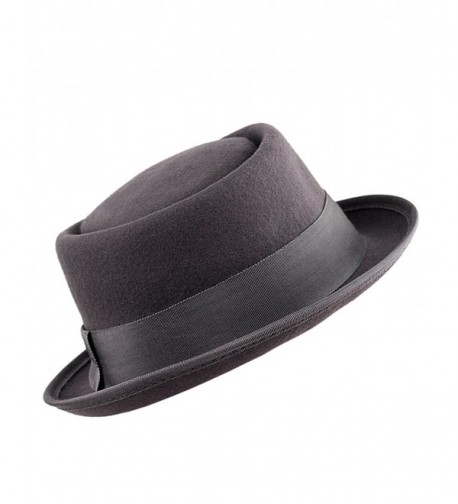 NYFASHION101 Womens Accent Classic Porkpie in Women's Fedoras