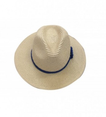 JTC Fedora Hat Sun Cap Short Brim Visor Photography Prop Outfit - Beige - CC11KF1GB6N