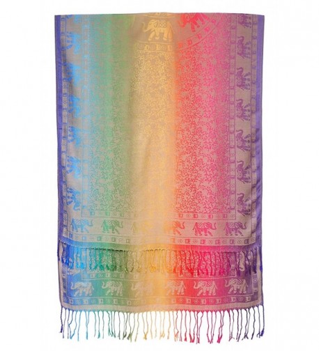 Bijoux Ja Elephant Rainbow Pashmina in Fashion Scarves