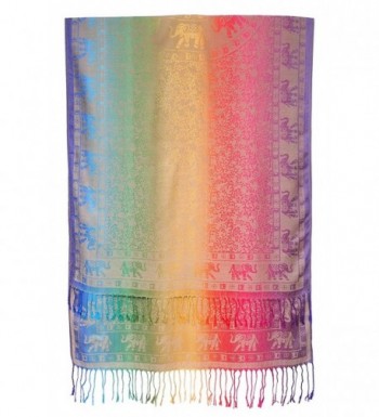 Bijoux Ja Elephant Rainbow Pashmina in Fashion Scarves
