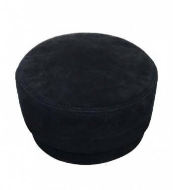 lethmik Military Genuine Leather XL Suede Black in Women's Newsboy Caps