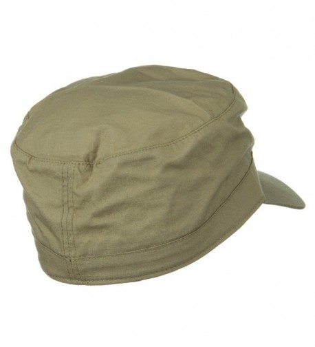 Big Size Fitted Cotton Ripstop Military Army Cap Khaki CT11673KE7Z