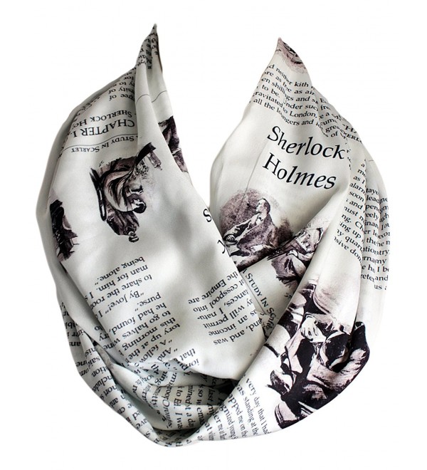 Etwoa's Arthur Conan Doyle Sherlock Holmes Book Infinity Scarf Circle Loop Scarf - CX12O584ECH