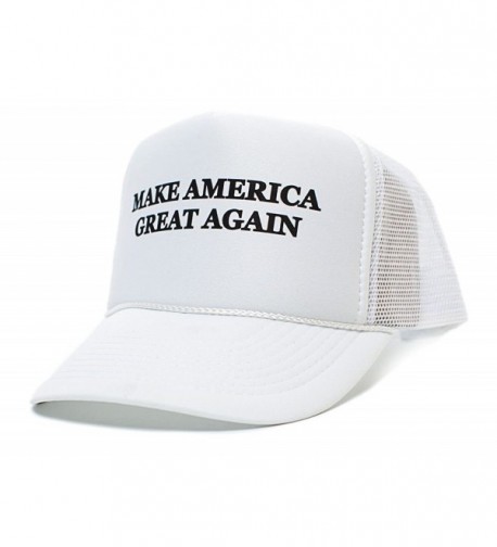 Make America Great Again Trump 2016 Unisex-Adult One size Hat White/White - White - C2123K8M8VT