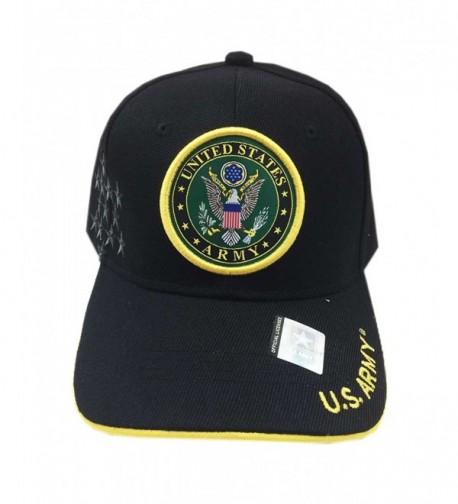 Aesthetinc U.S. Military Army Baseball Cap Officially Licensed Sealed - Army Stars Black - CS180ZMSTKU