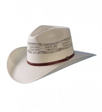 Bangora Straw Australian Hat by Turner Hat - White - C011P6VDVAZ