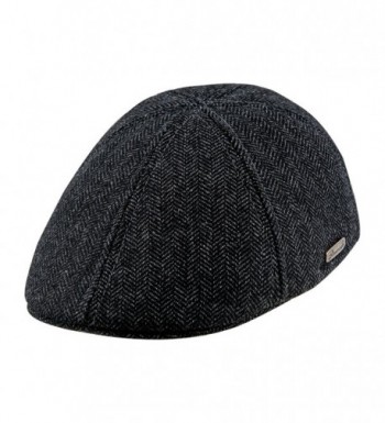 Warm Blend Petersham Duckbill Panel in Men's Newsboy Caps