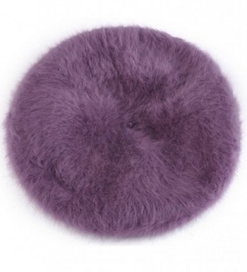 Winter Beanie Protective Angora Purple