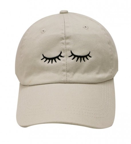 City Hunter C104 Eyelashes Cotton Baseball Cap 14 Colors - Putty - CI12KBJAY8N