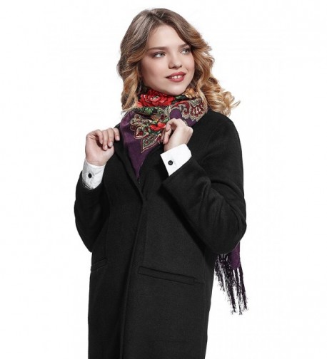 Ladies Tassel Flowers Ukrainian Russian in Fashion Scarves