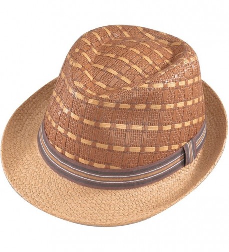 Henschel Mens Fedora Brown L