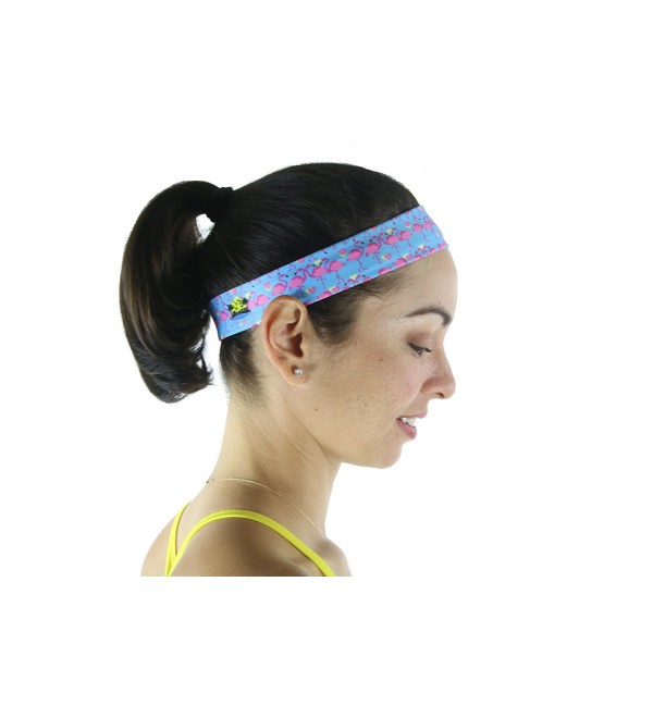 Florida Life - Flamingo Athleisure Headband by Miami Beach Body - Pink Flamingos - CL17Y0O0OC3